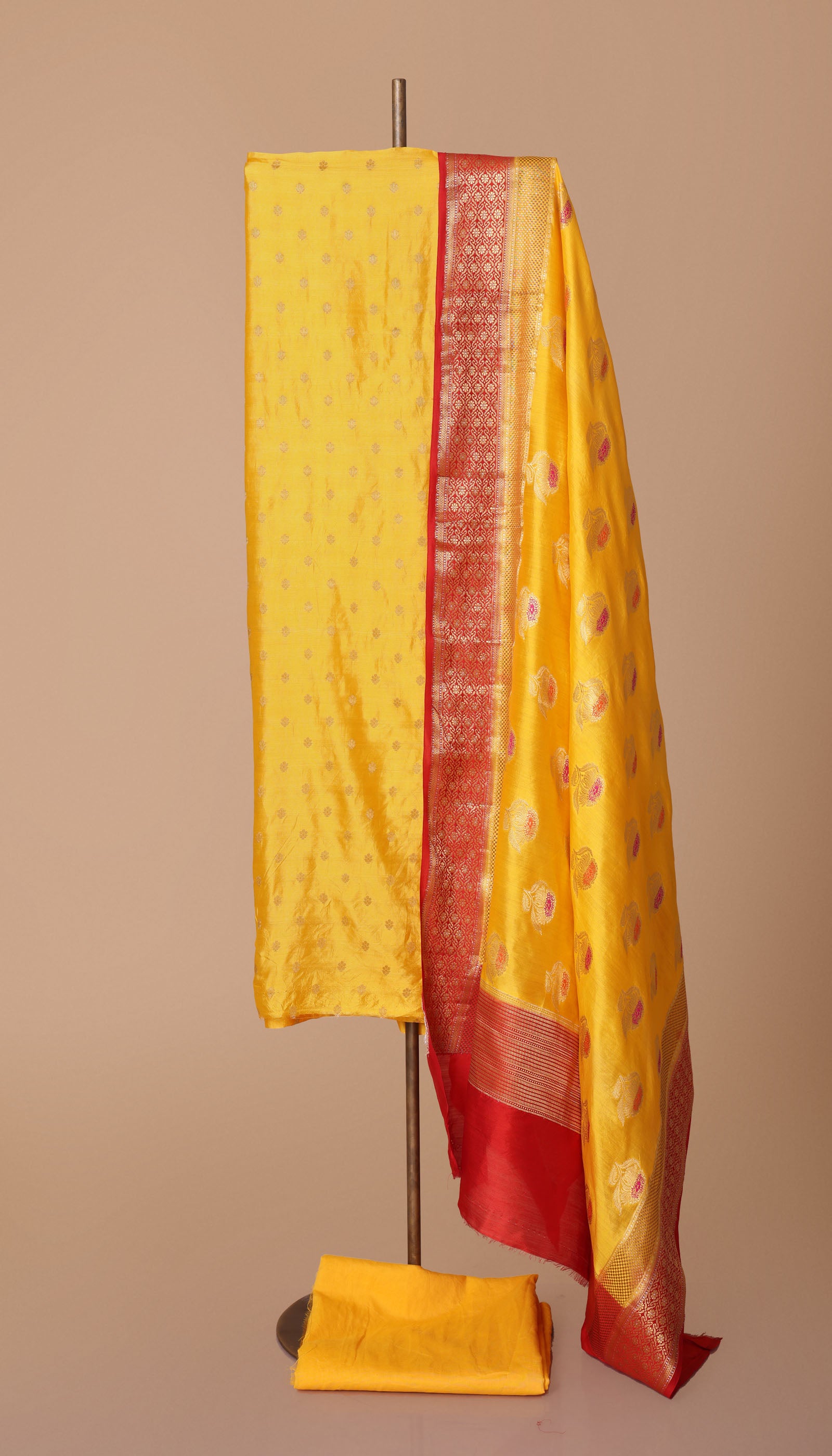 Yellow Silk Suit Piece