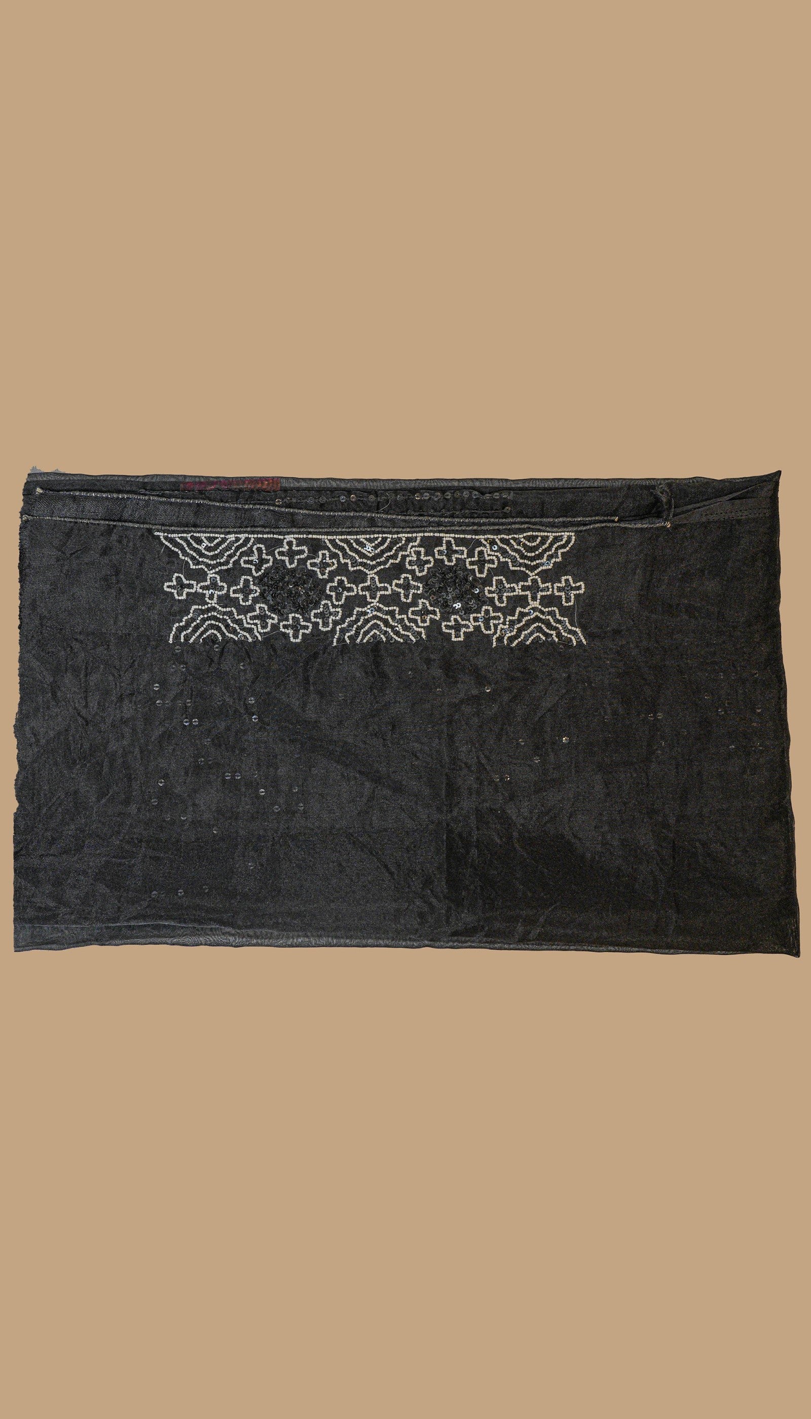 BLACK ORGANZA SAREE