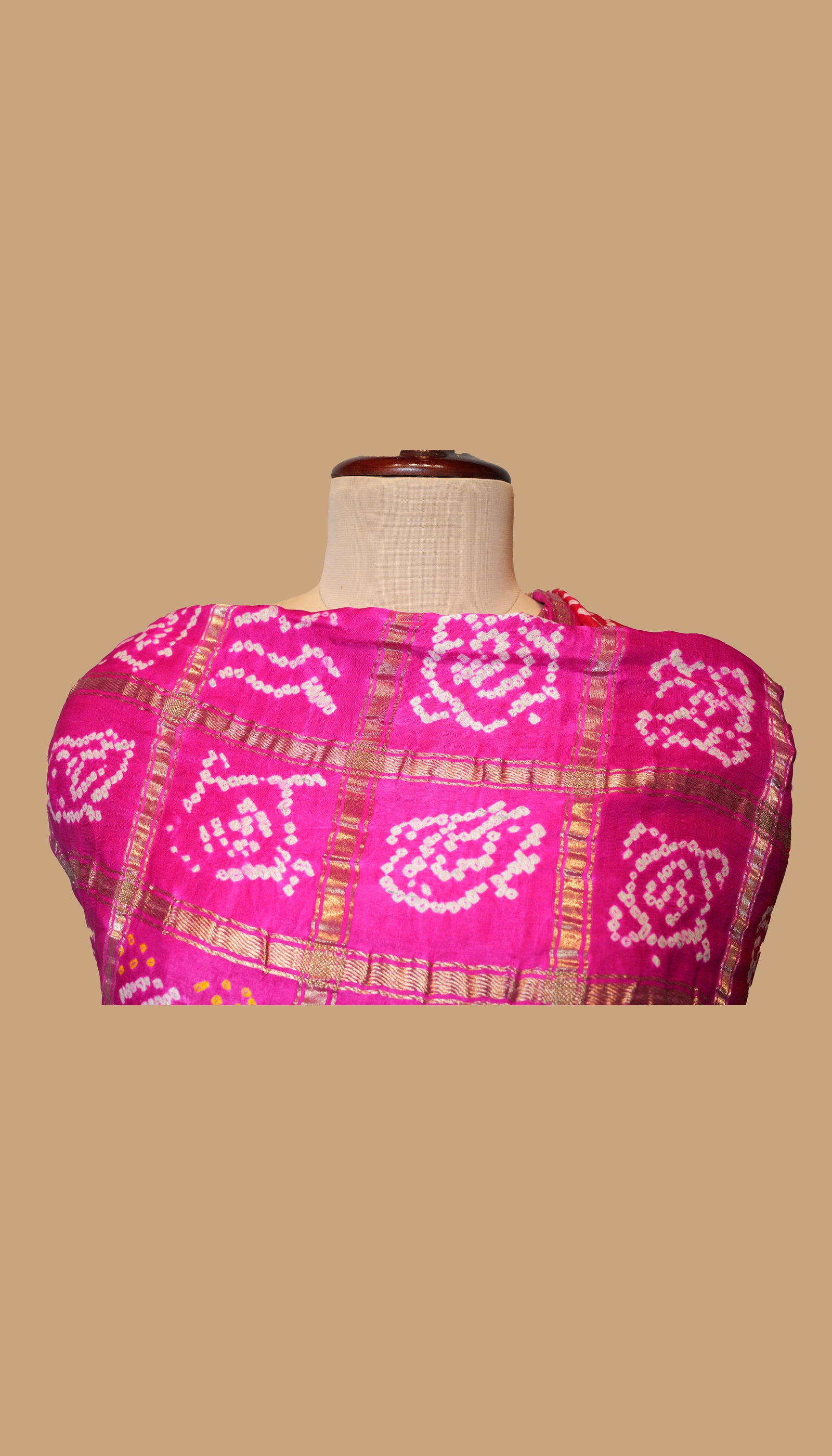 GAJI SILK BANDHANI DUPATTA