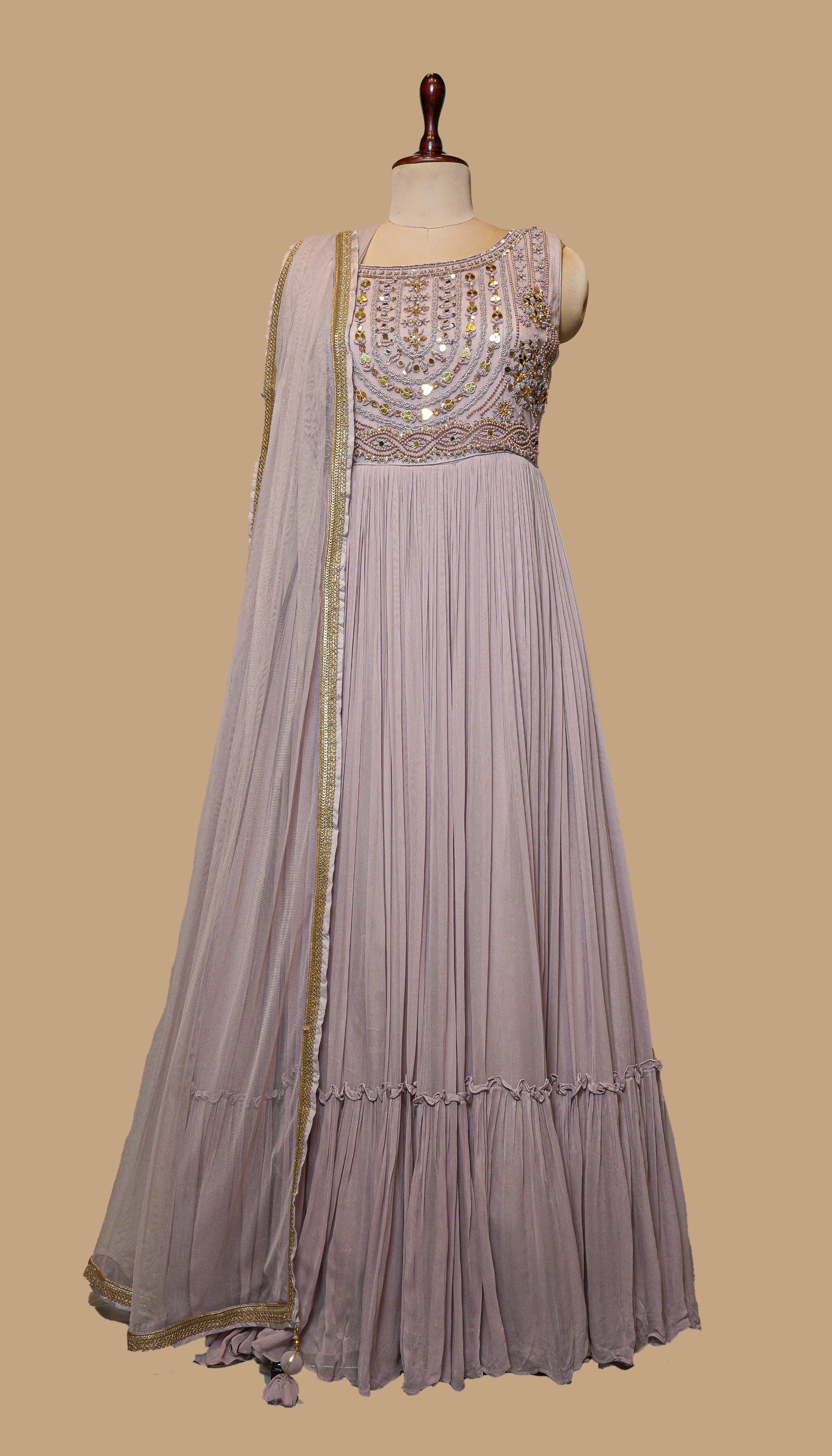 LILAC GEORGETTE GOWN