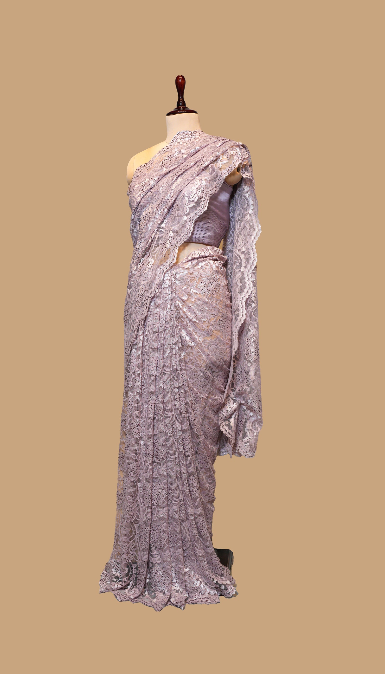 LILAC NET SAREE