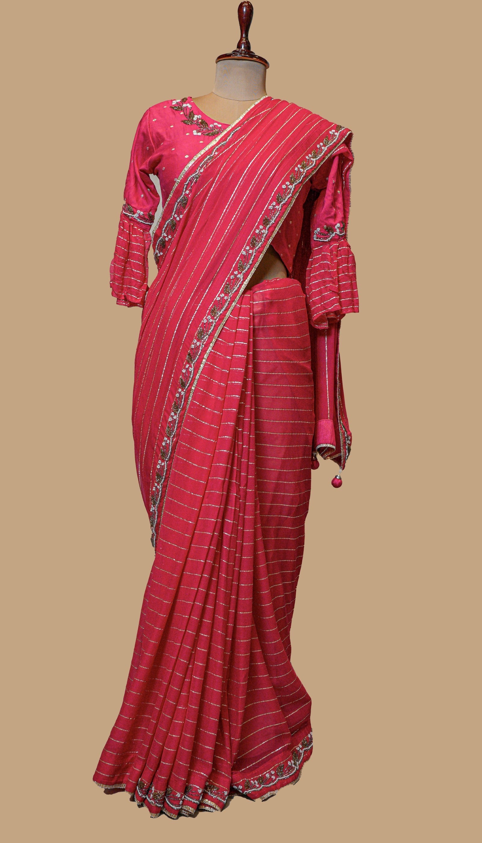 MAGENTA PINK GEORGETTE SAREE