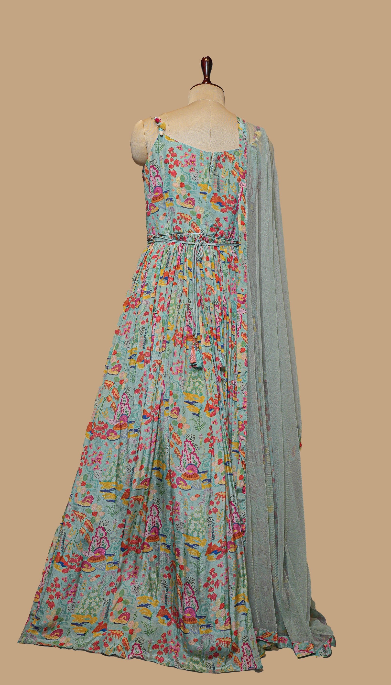 MUSLIN PRINTED GOWN