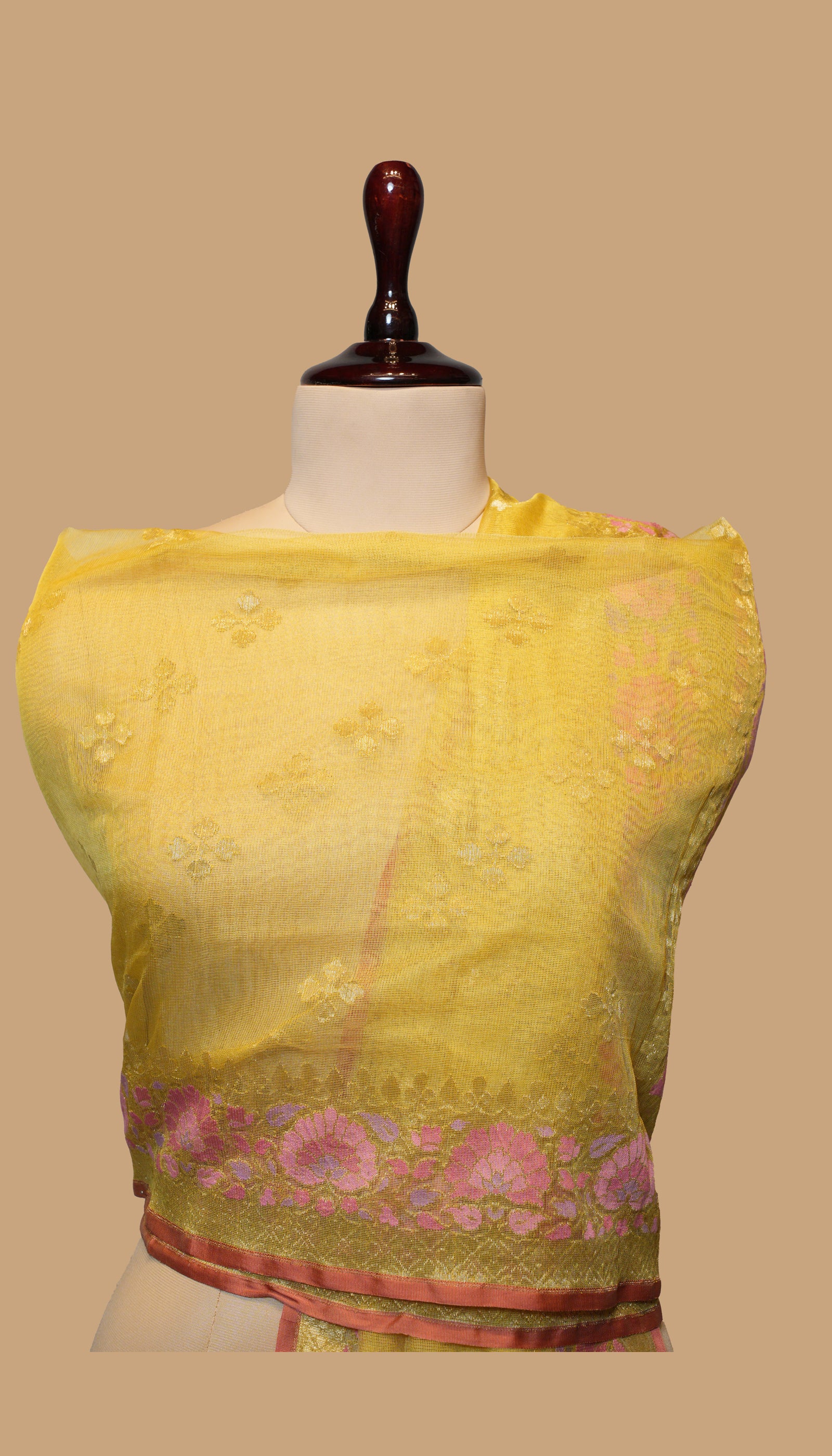 MUSTARD ORGANZA DUPATTA