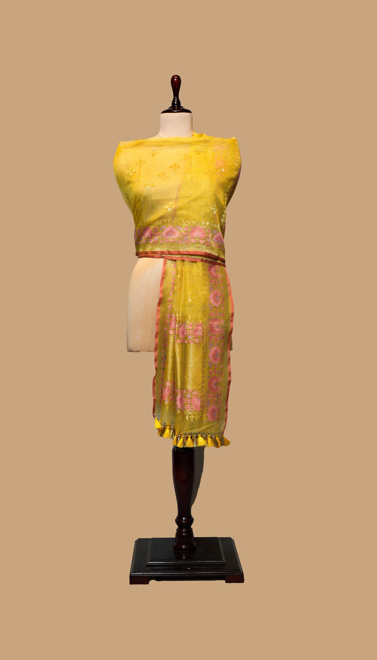 MUSTARD ORGANZA DUPATTA