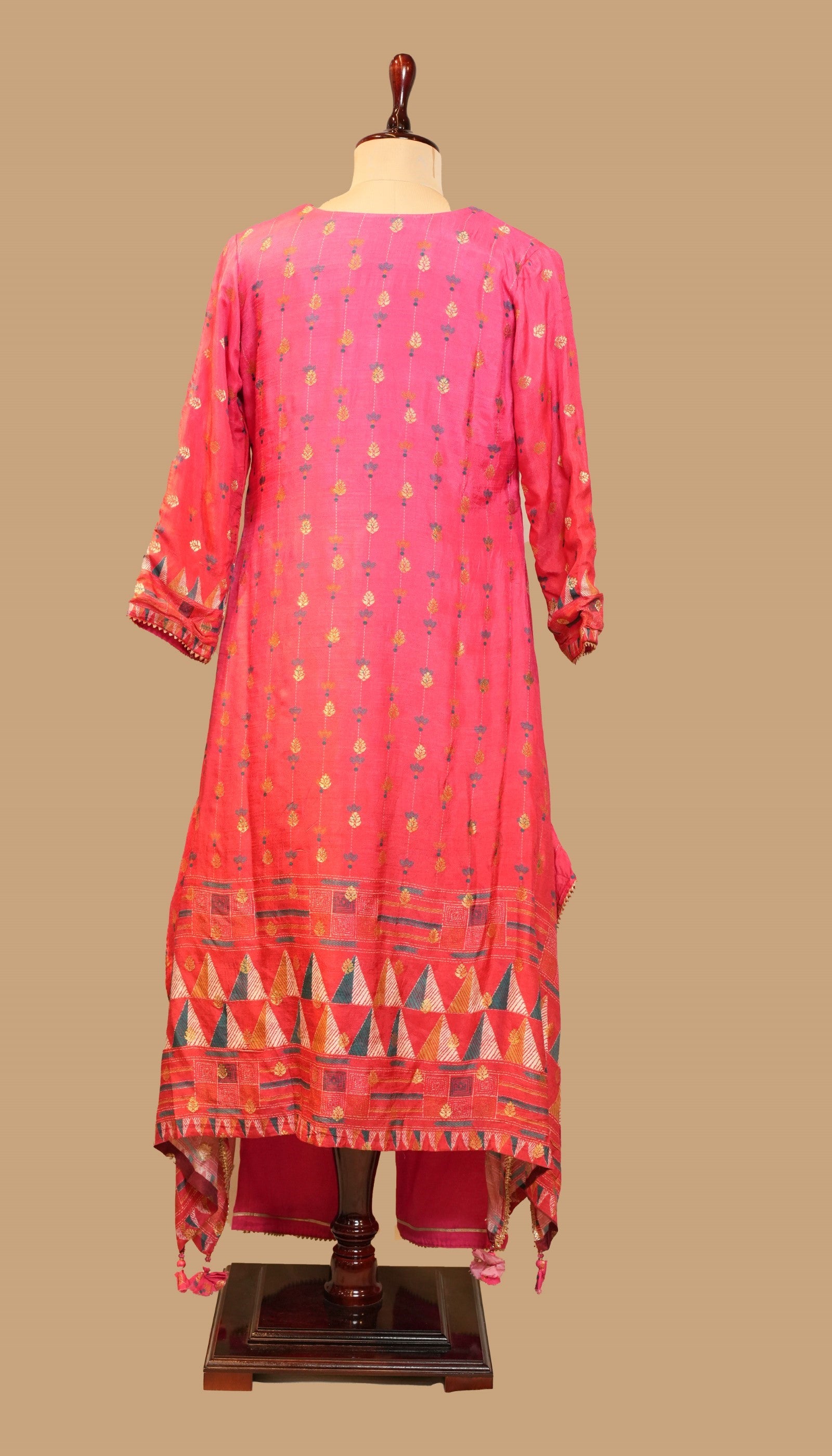 PINK CHANDERI COTTON SUIT SET