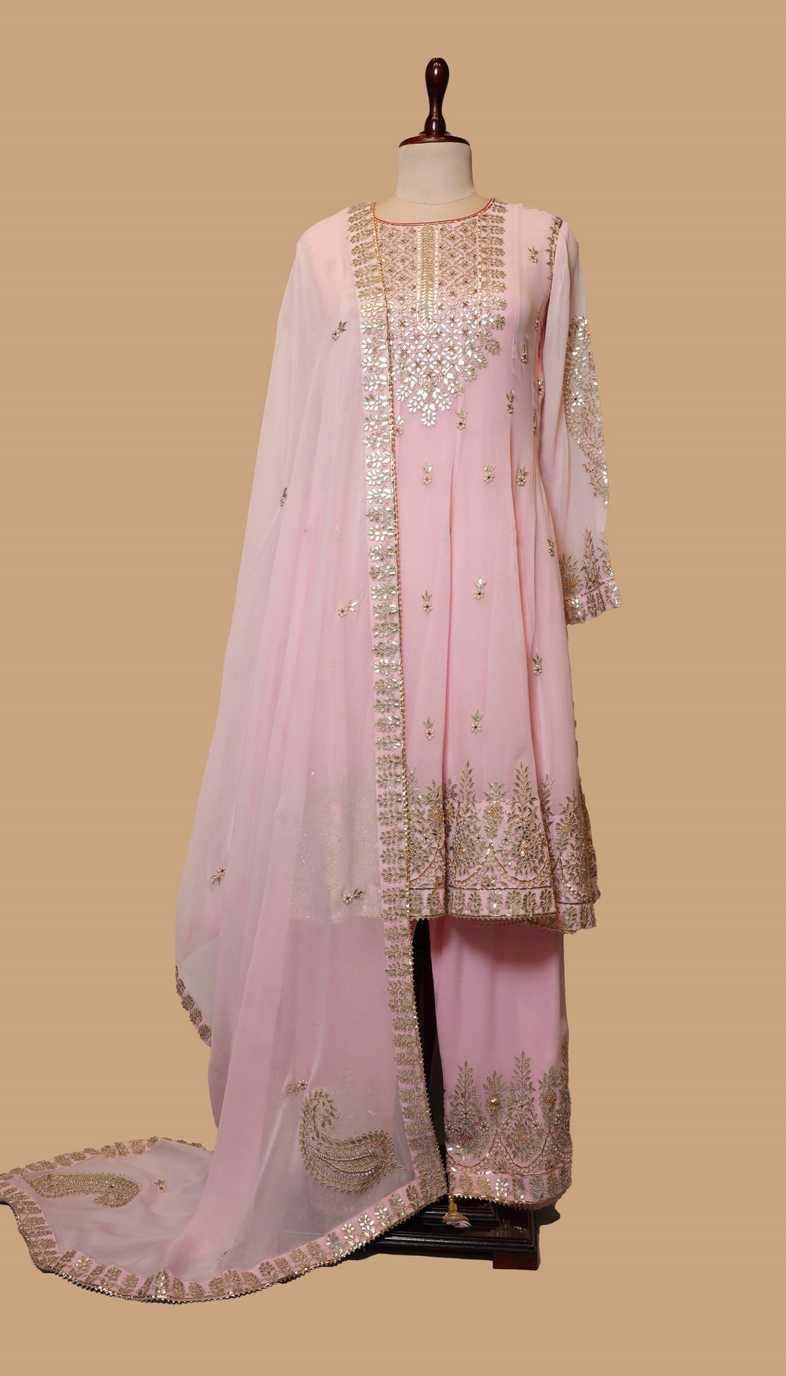 PINK GEORGETTE ANARKALI SET