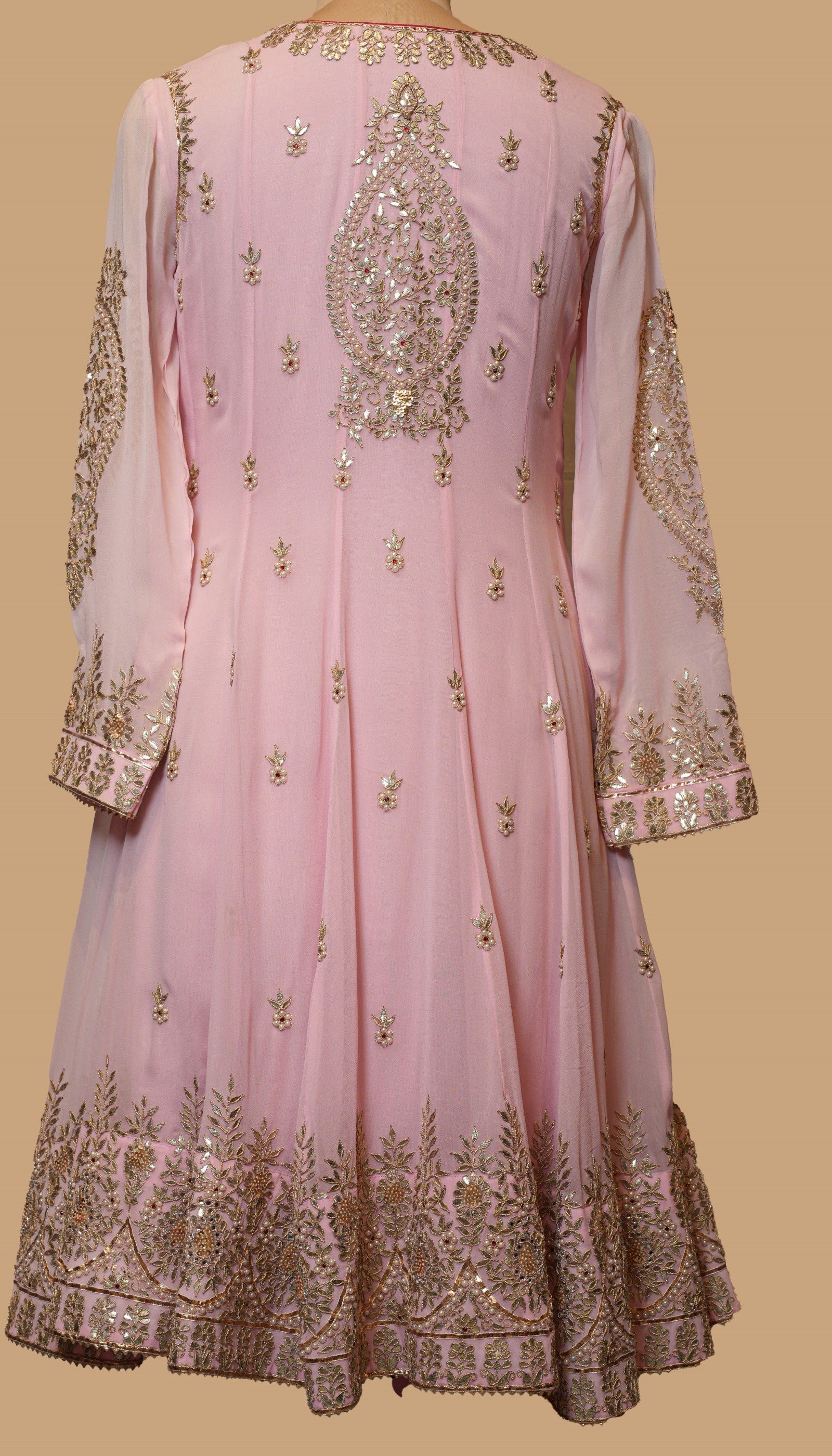 PINK GEORGETTE ANARKALI SET