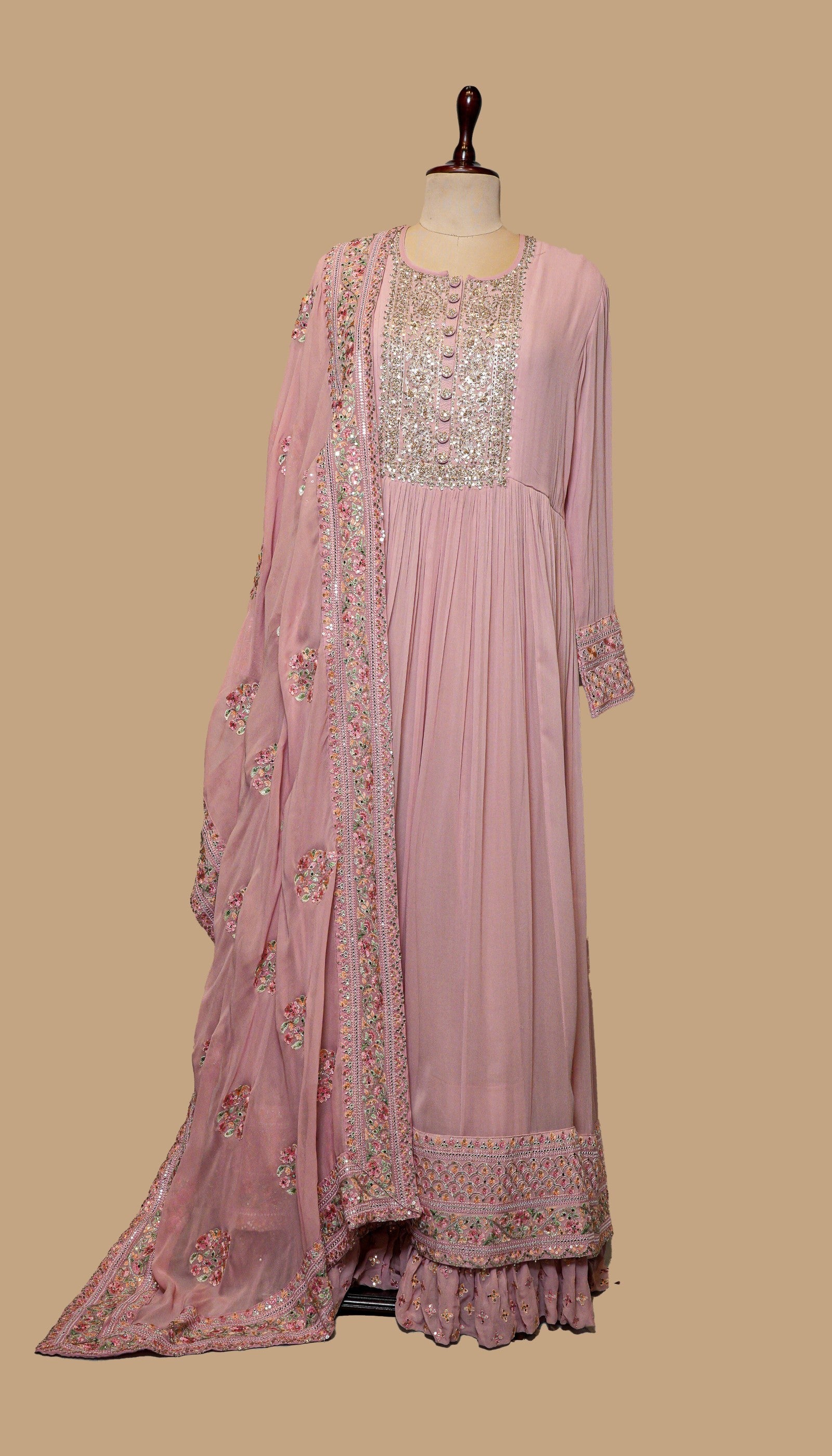 PINK GEORGETTE GOWN