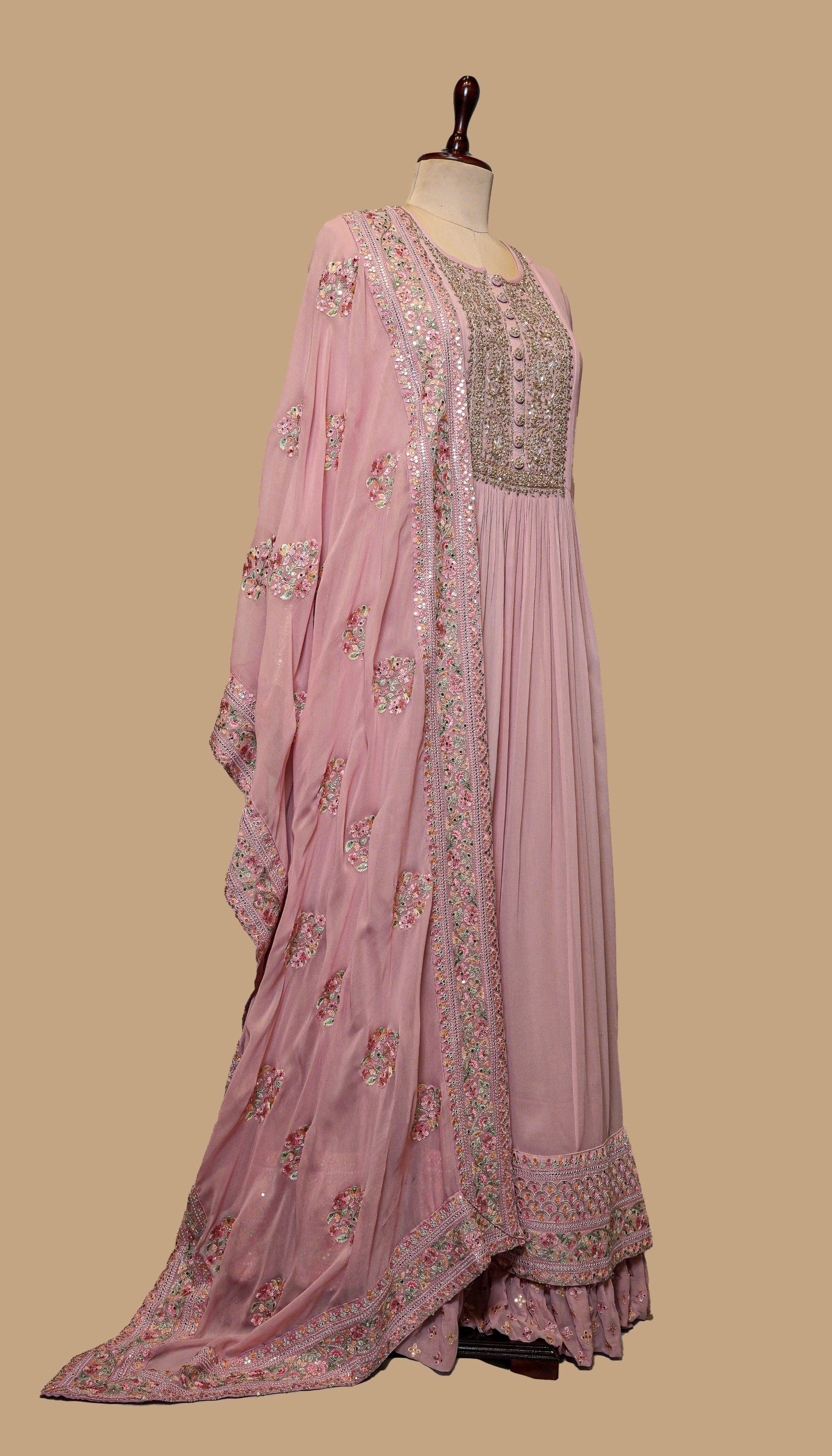 PINK GEORGETTE GOWN