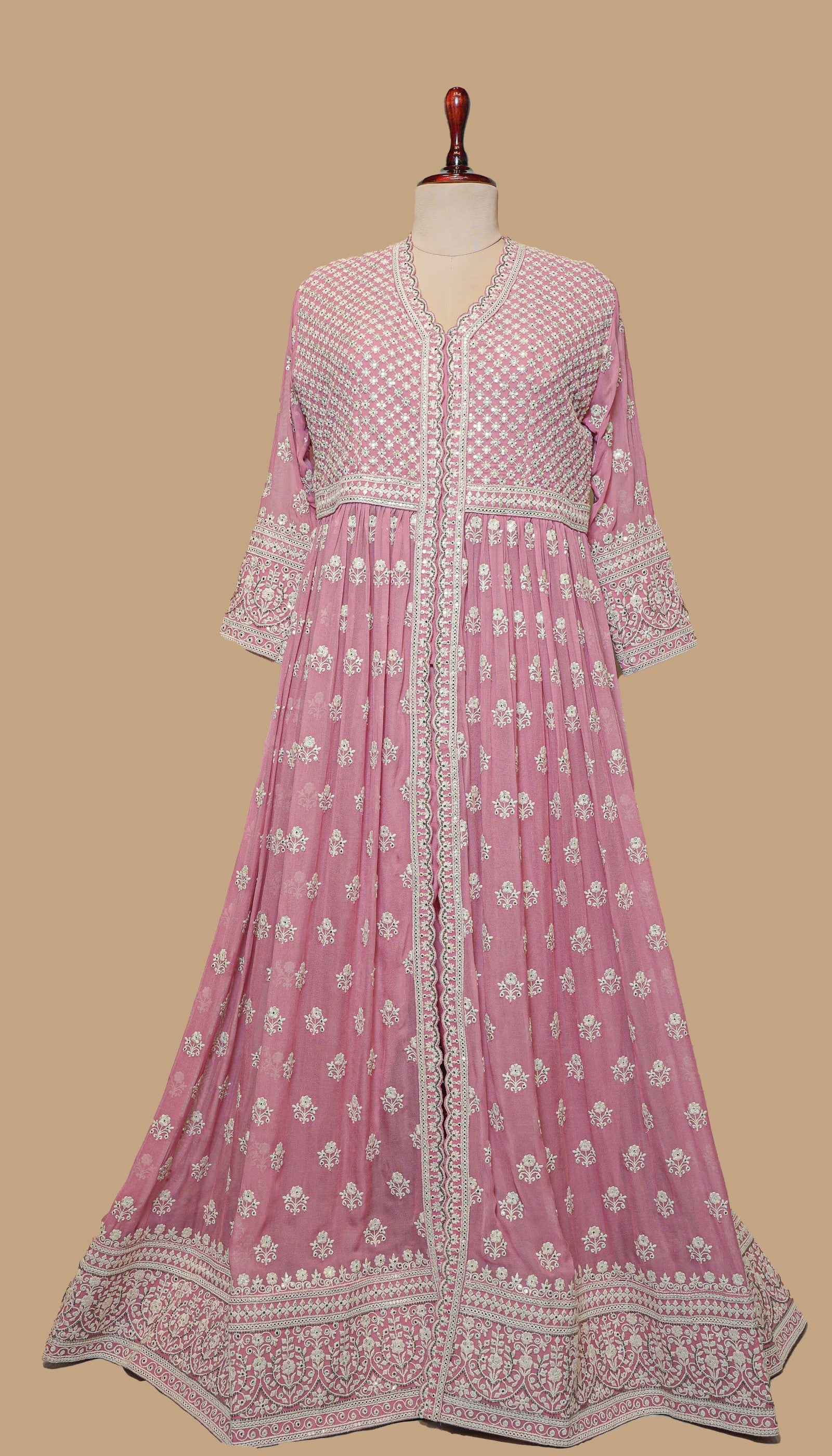 PINK GEORGETTE GOWN