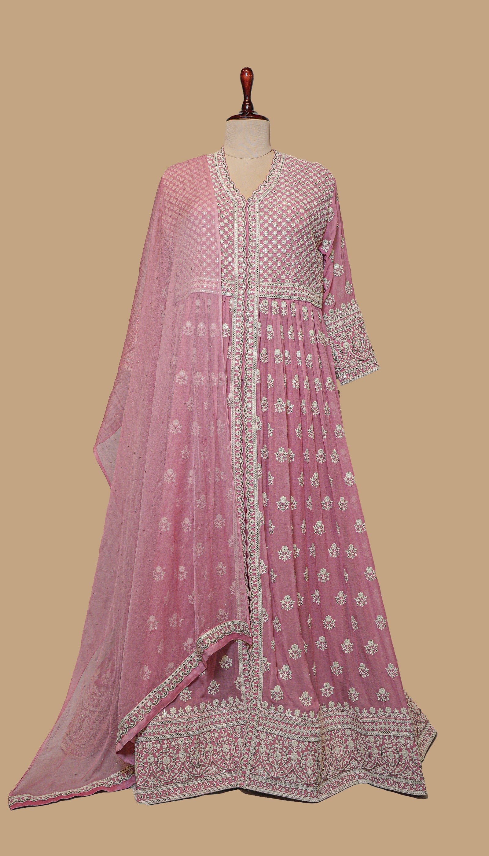 PINK GEORGETTE GOWN