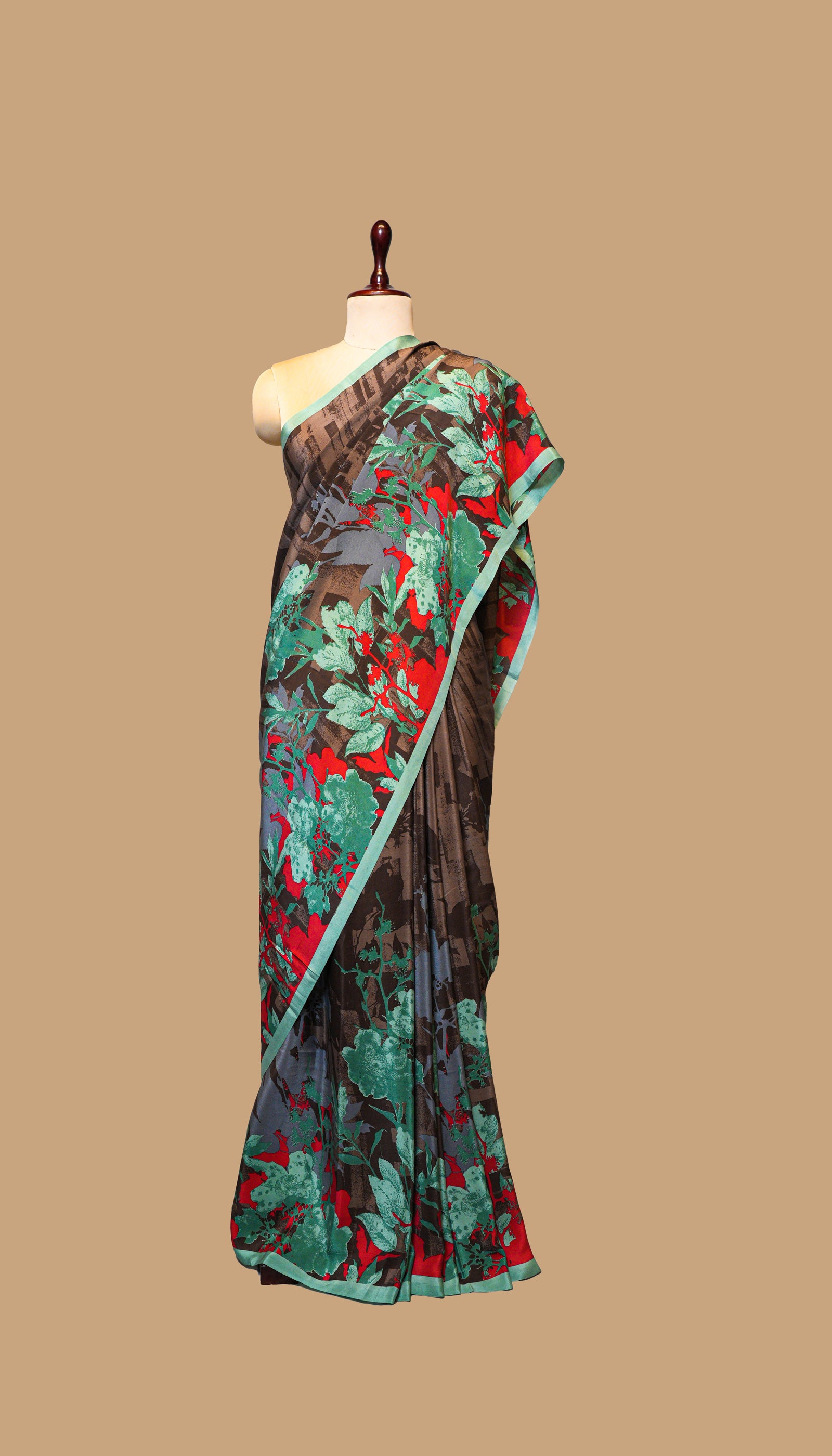 PRINTED CREPE SAREE