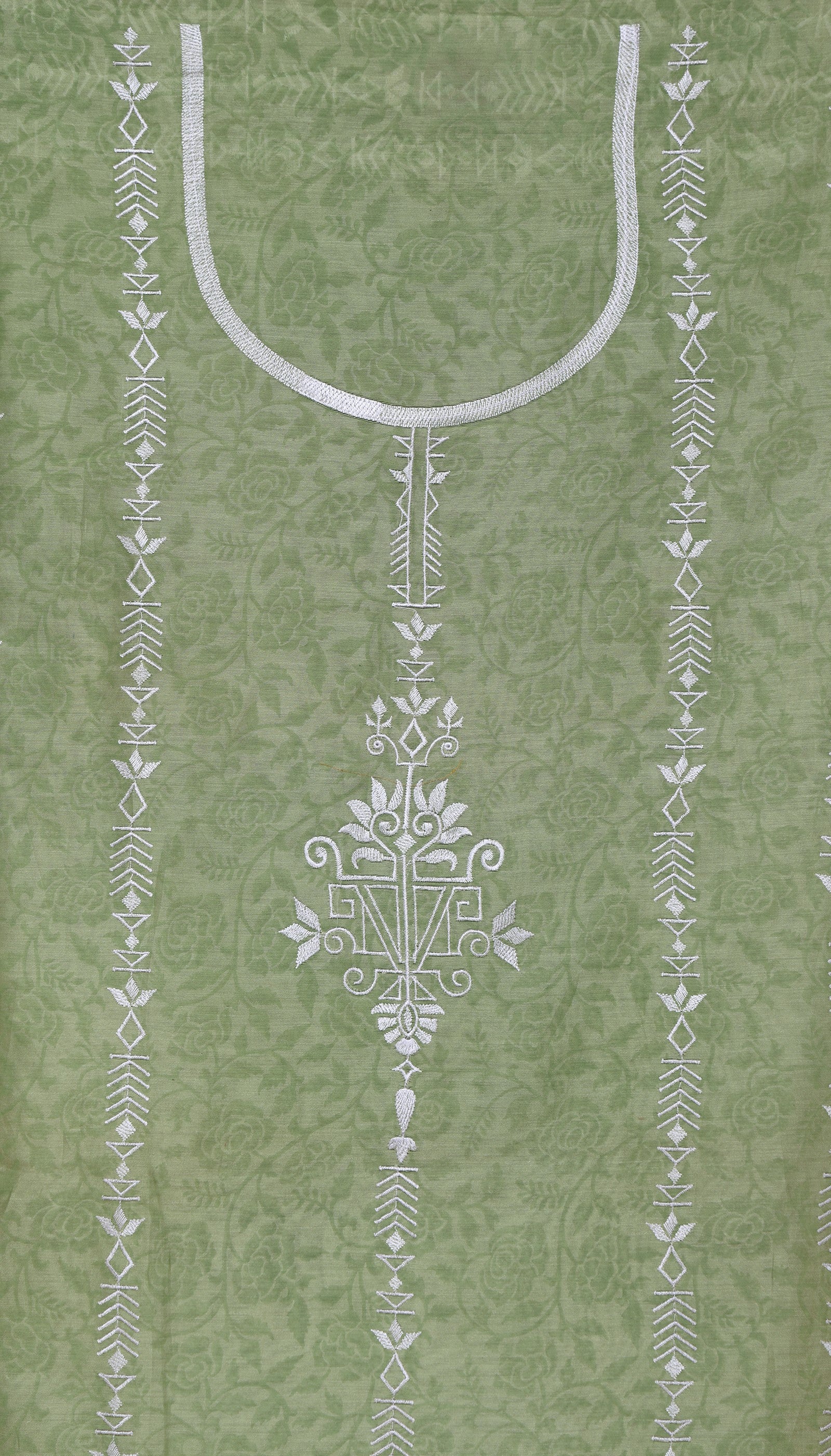 Pure Chanderi Green Suit Piece