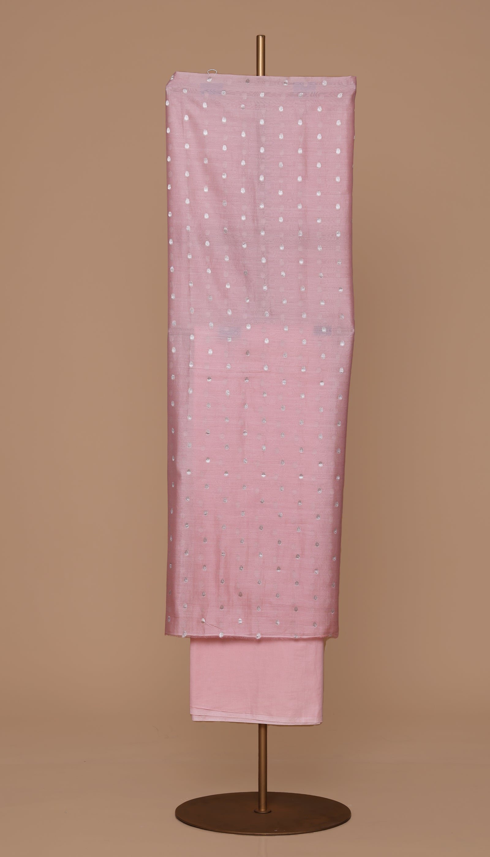 Pure Chanderi Pink Suit piece