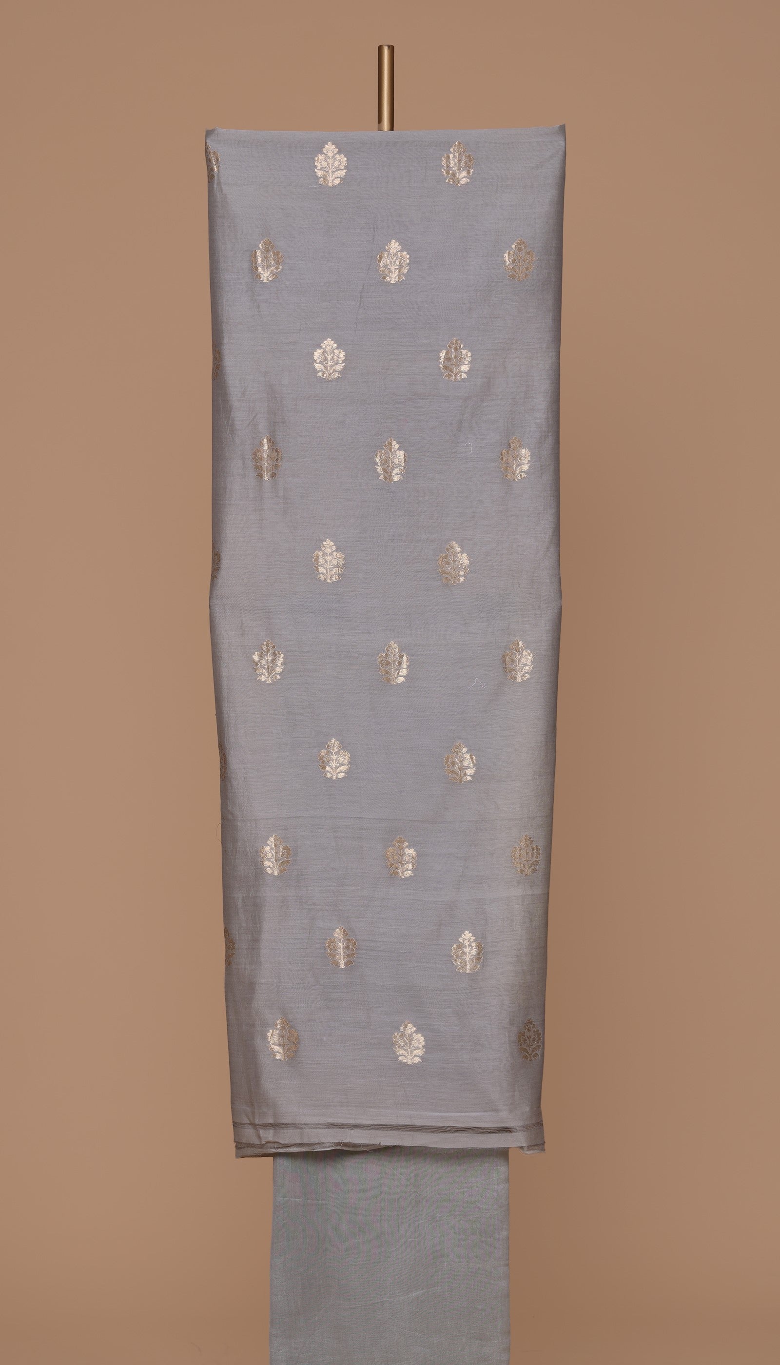 Pure chanderi grey Suit Piece