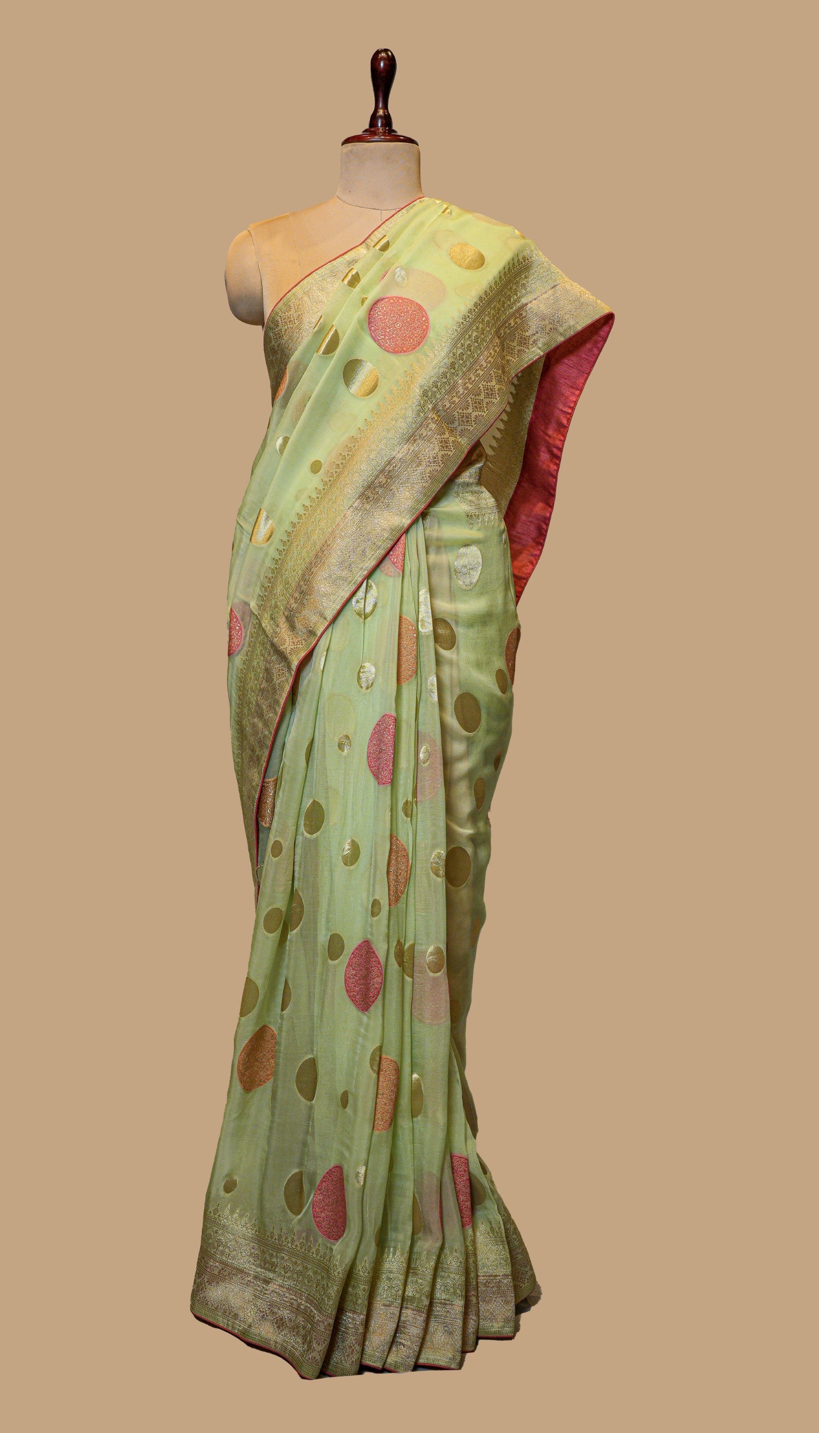 SEA GREEN ORGANZA SAREE