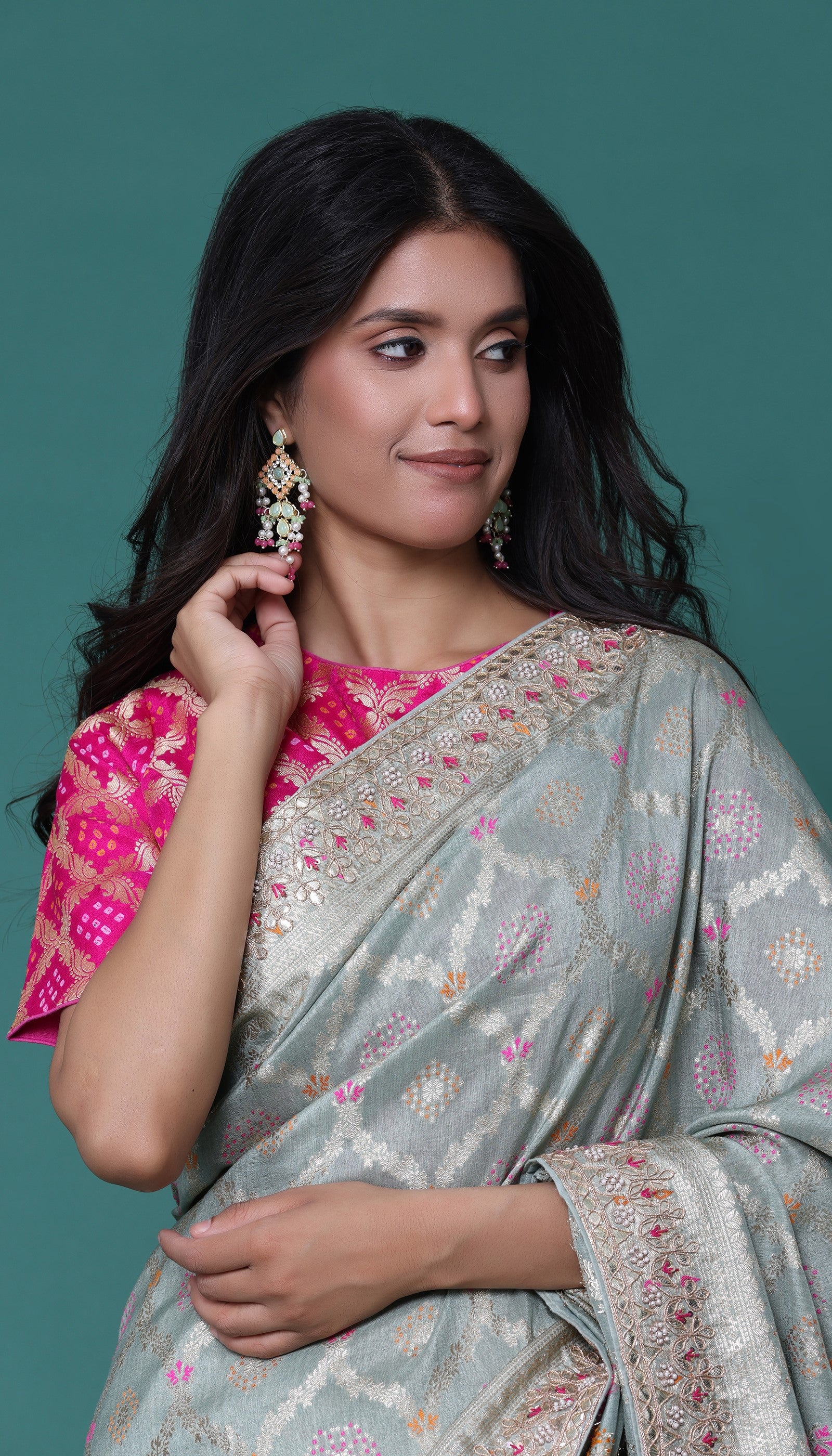 Sage Silk Saree