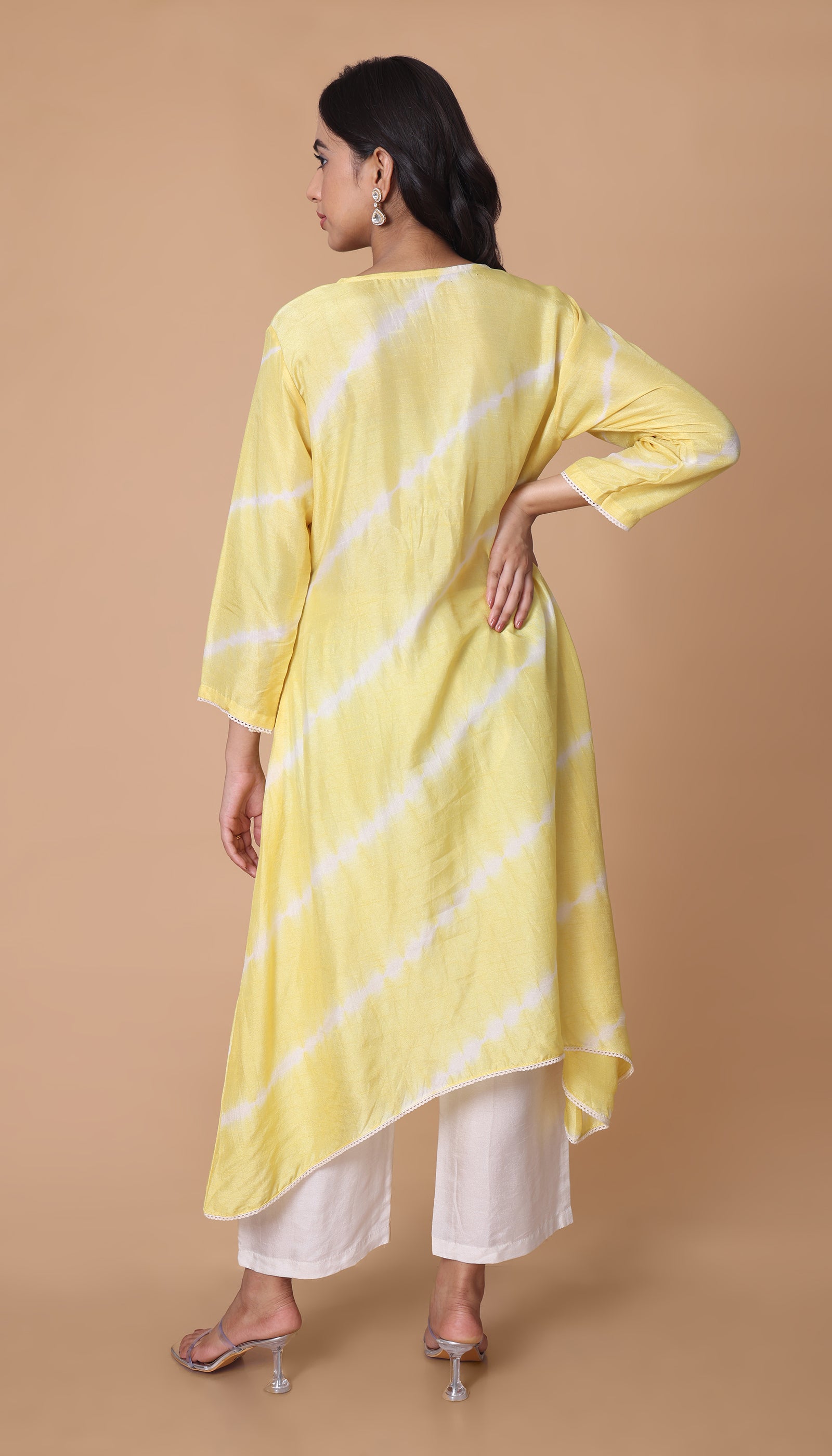 Yellow Silk Kurta Set